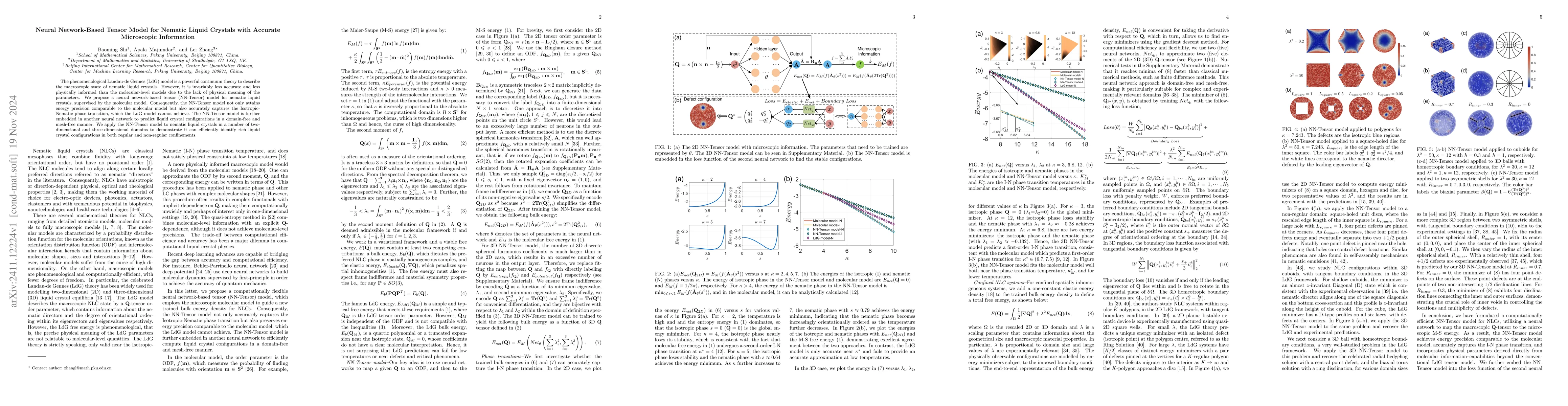 Thumbnail for Neural Network-Based Tensor Model for Nematic Liquid Crystals with
  Accurate Microscopic Information