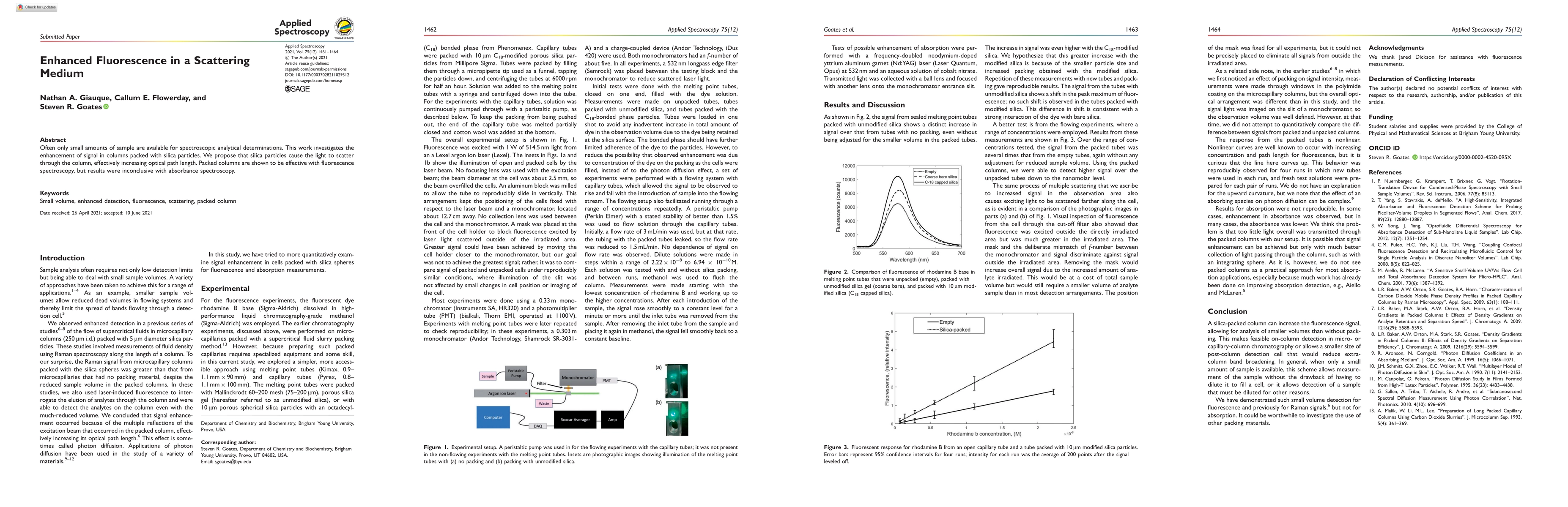 Thumbnail for Enhanced Fluorescence in a Scattering Medium