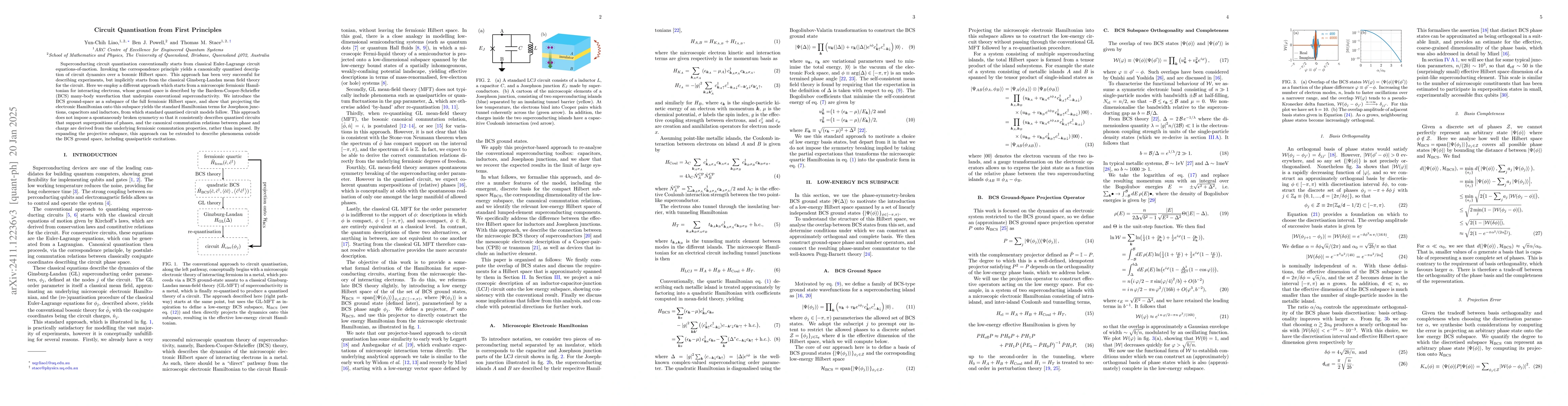 Thumbnail for Circuit Quantisation from First Principles