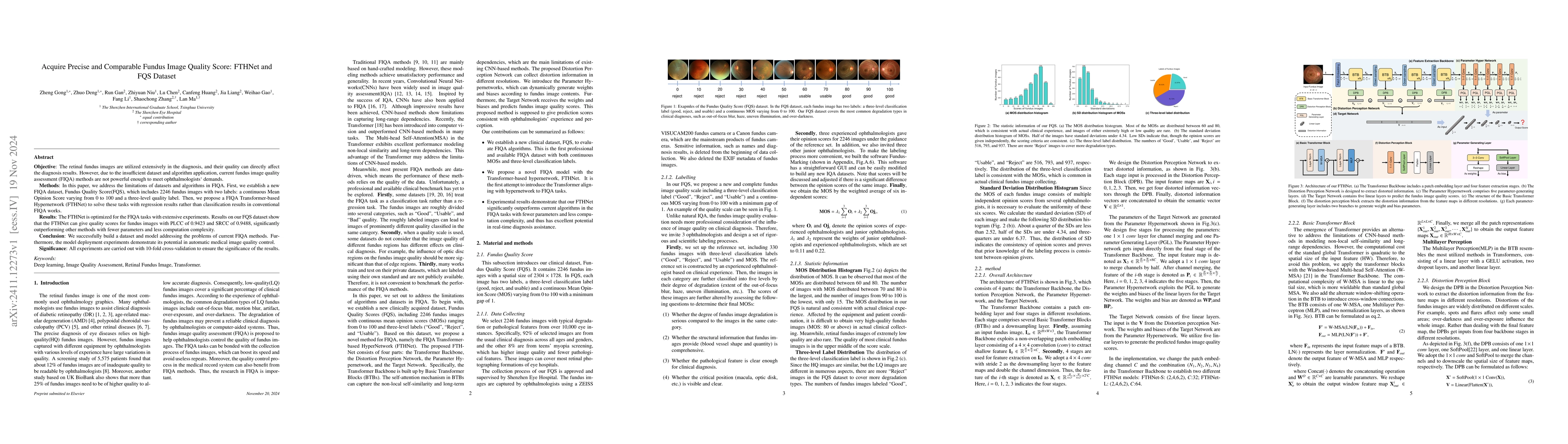 Thumbnail for Acquire Precise and Comparable Fundus Image Quality Score: FTHNet and
  FQS Dataset