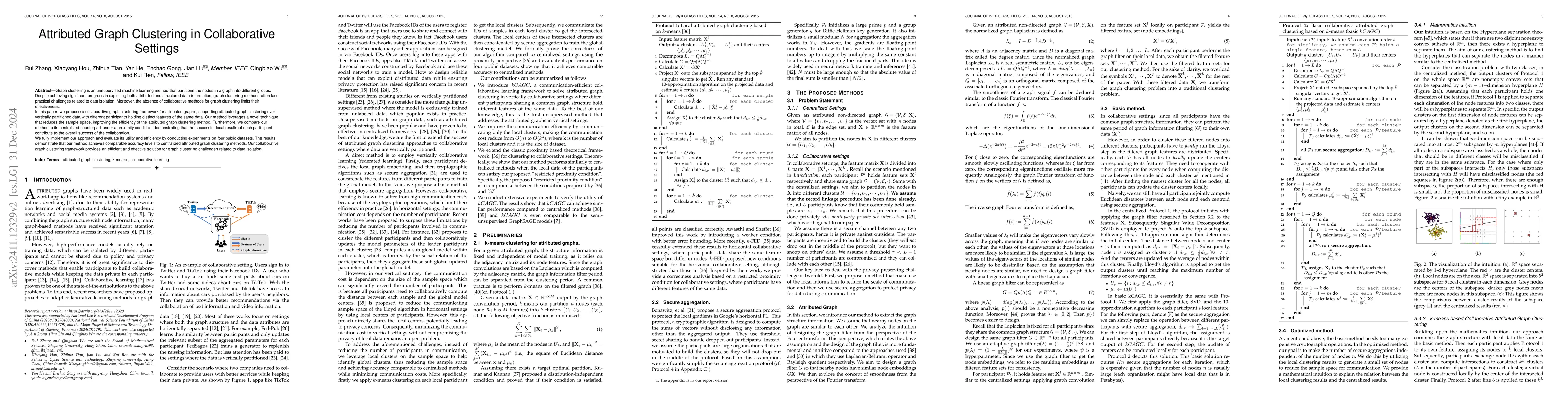 Thumbnail for Attributed Graph Clustering in Collaborative Settings