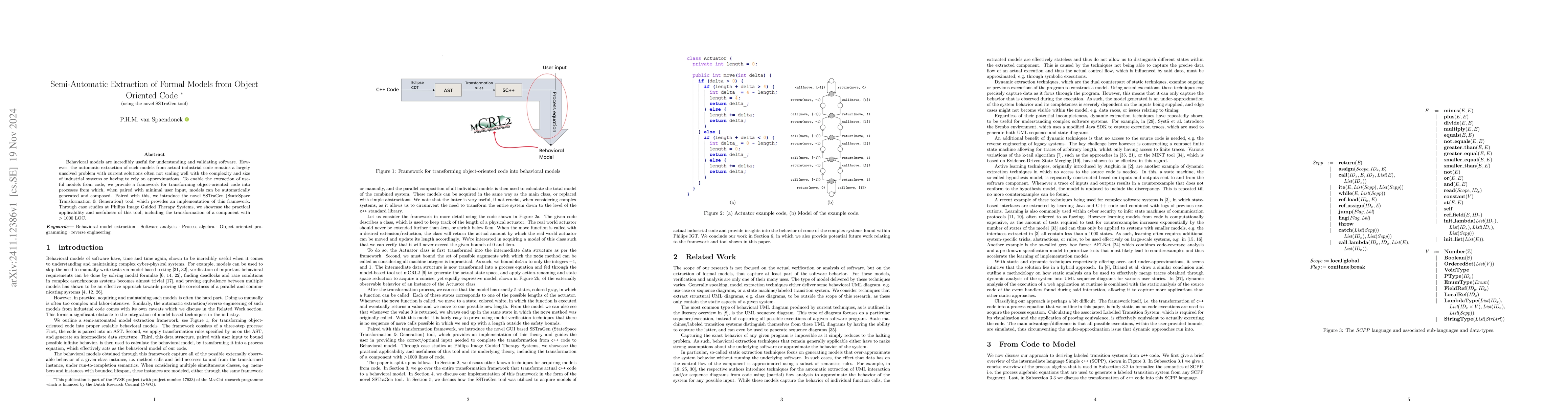 Thumbnail for Semi-Automatic Extraction of Formal Models from Object Oriented Code