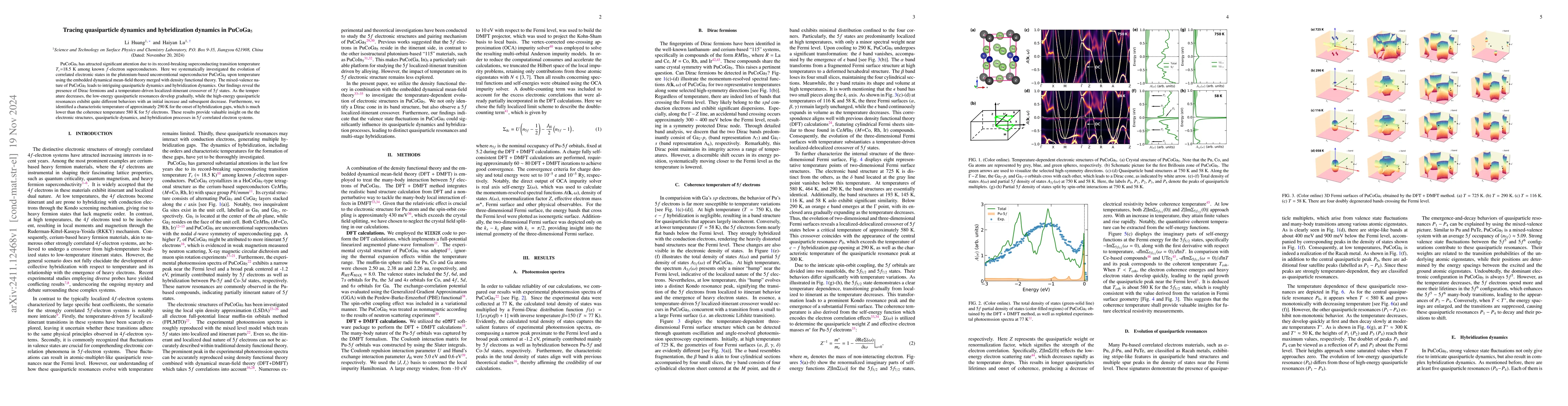 Thumbnail for Tracing quasiparticle dynamics and hybridization dynamics in PuCoGa5