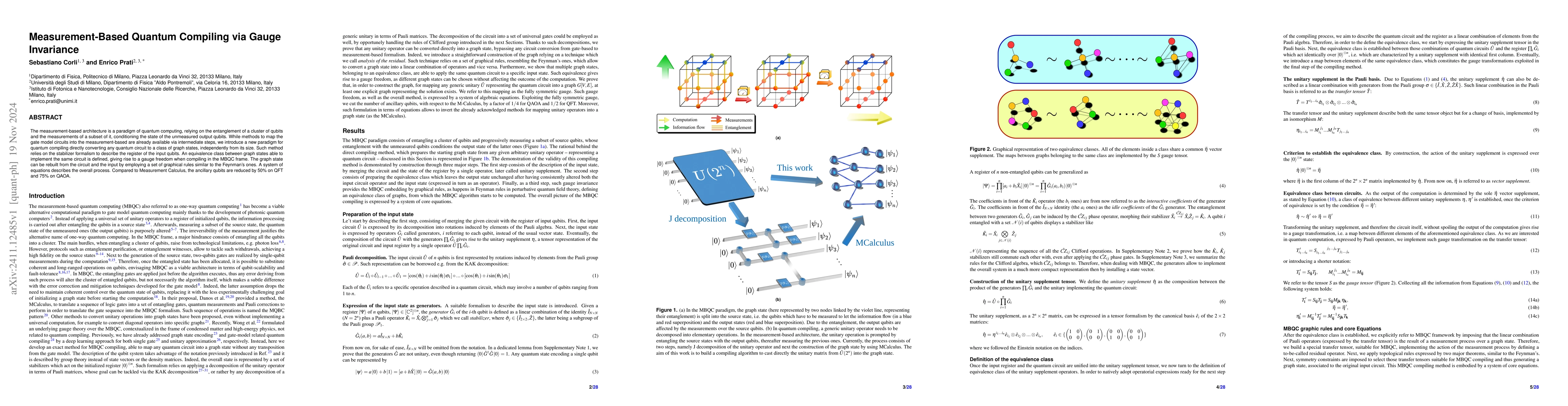 Thumbnail for Measurement-Based Quantum Compiling via Gauge Invariance