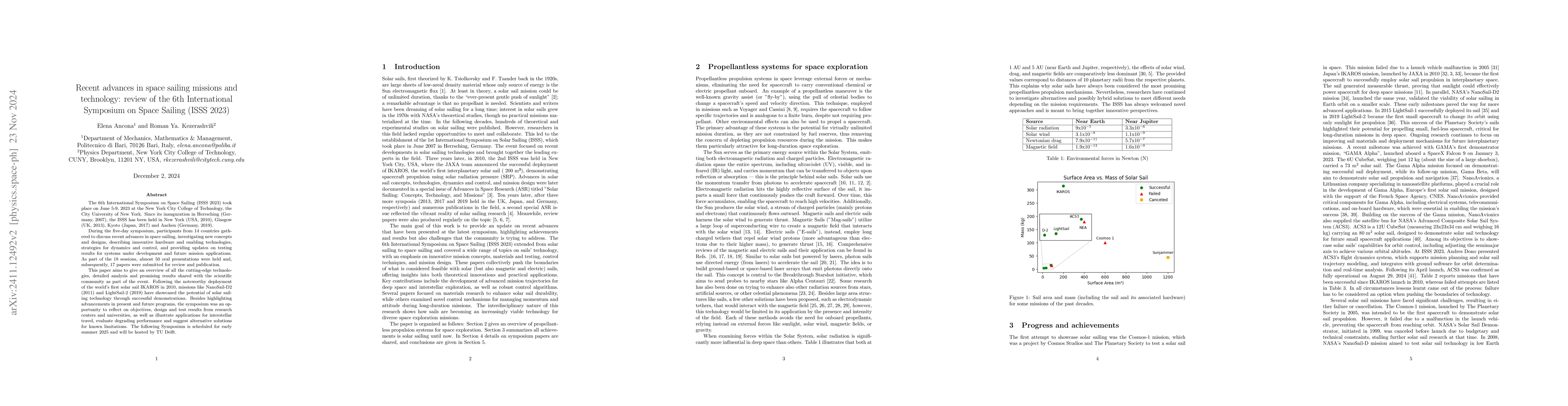 Thumbnail for Recent advances in space sailing missions and technology: review of the
  6th International Symposium on Space Sailing (ISSS 2023)