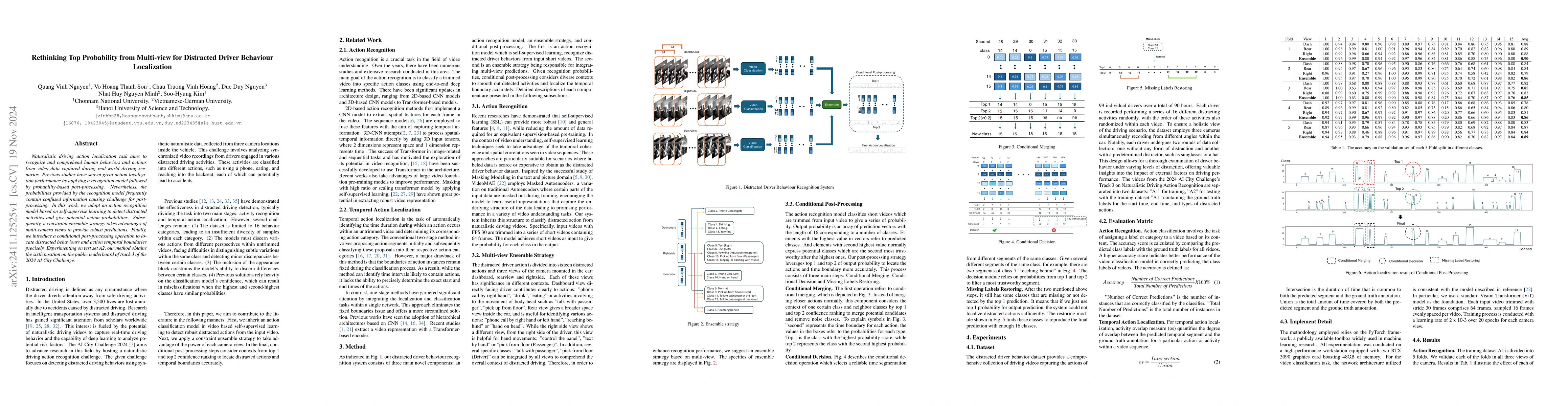 Thumbnail for Rethinking Top Probability from Multi-view for Distracted Driver
  Behaviour Localization