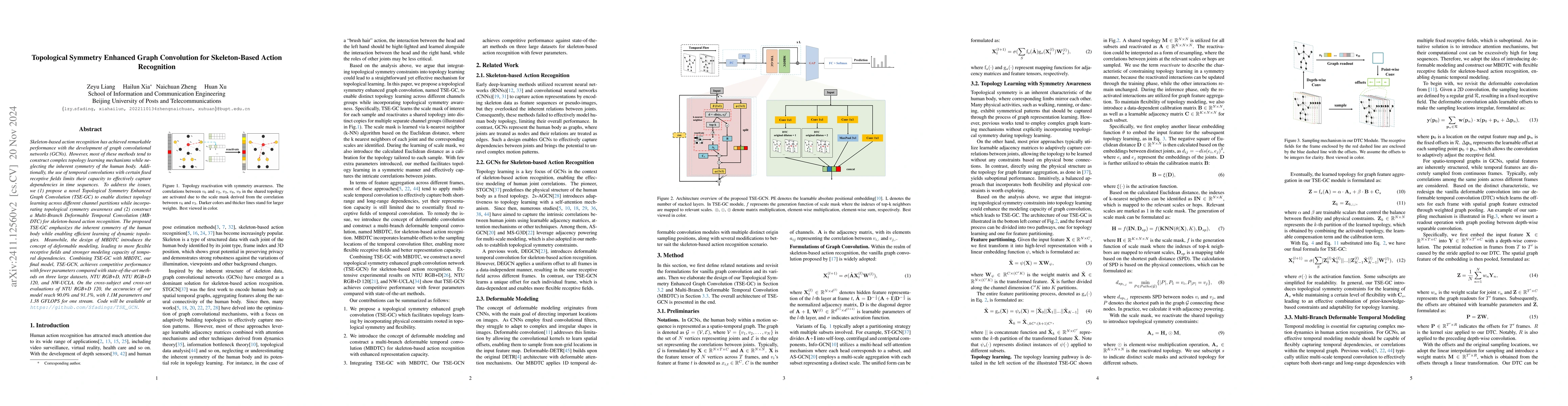 Thumbnail for Topological Symmetry Enhanced Graph Convolution for Skeleton-Based
  Action Recognition