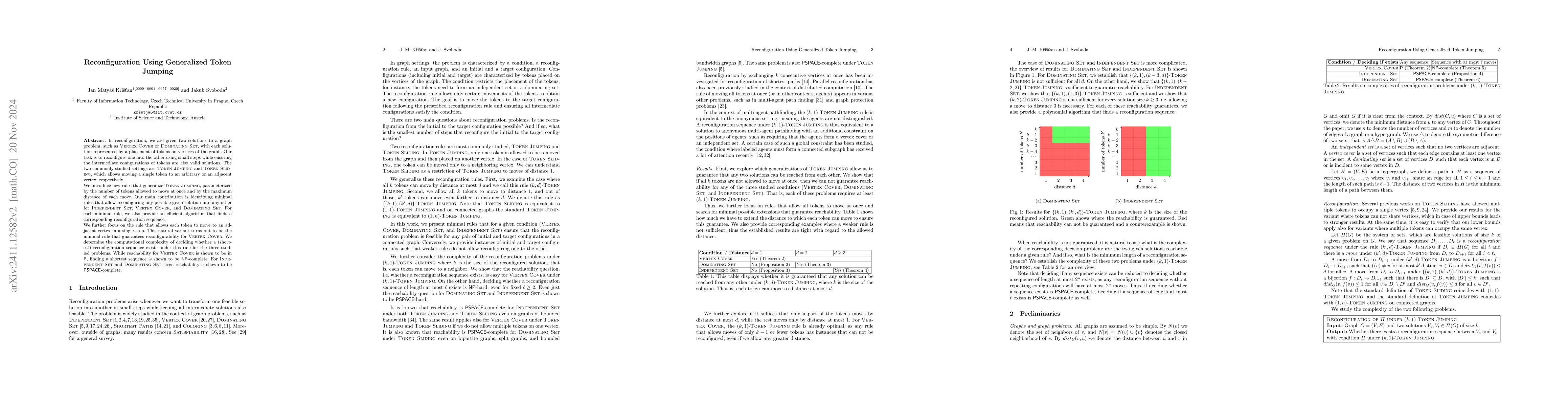 Thumbnail for Reconfiguration Using Generalized Token Jumping