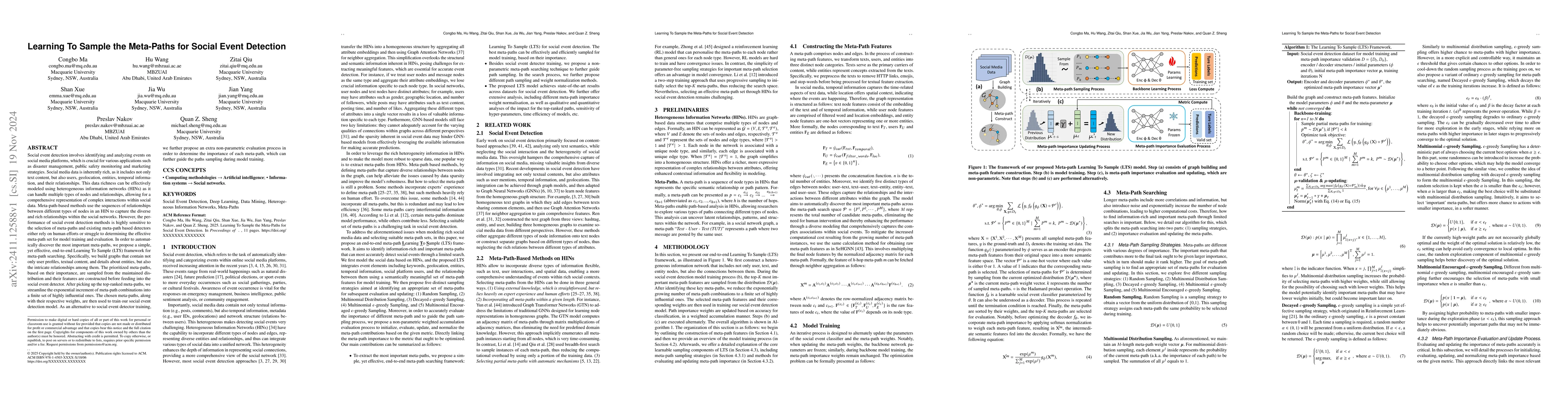Thumbnail for Learning To Sample the Meta-Paths for Social Event Detection