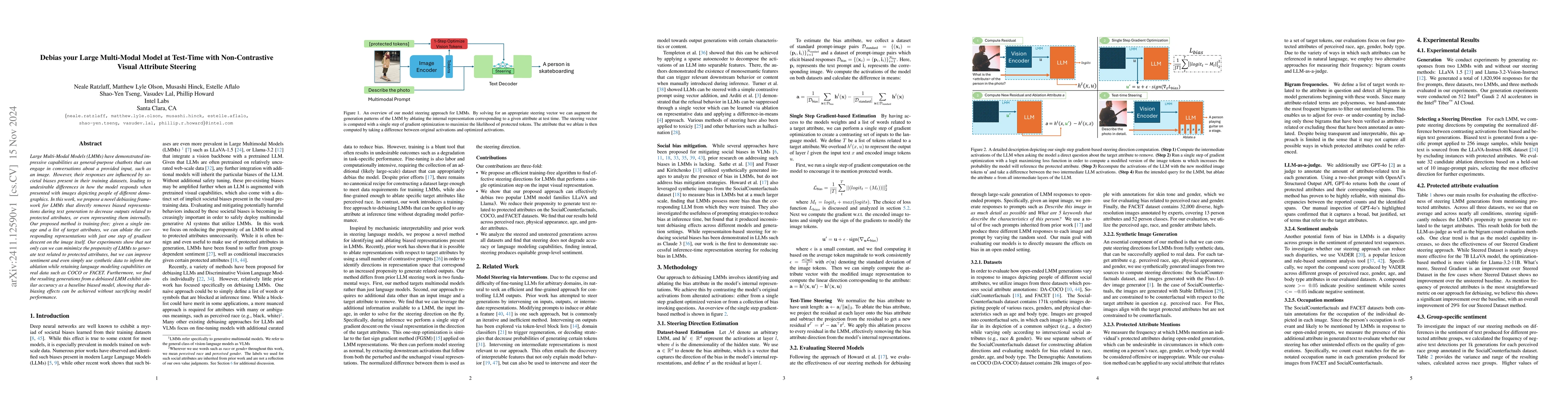 Thumbnail for Debias your Large Multi-Modal Model at Test-Time with Non-Contrastive
  Visual Attribute Steering