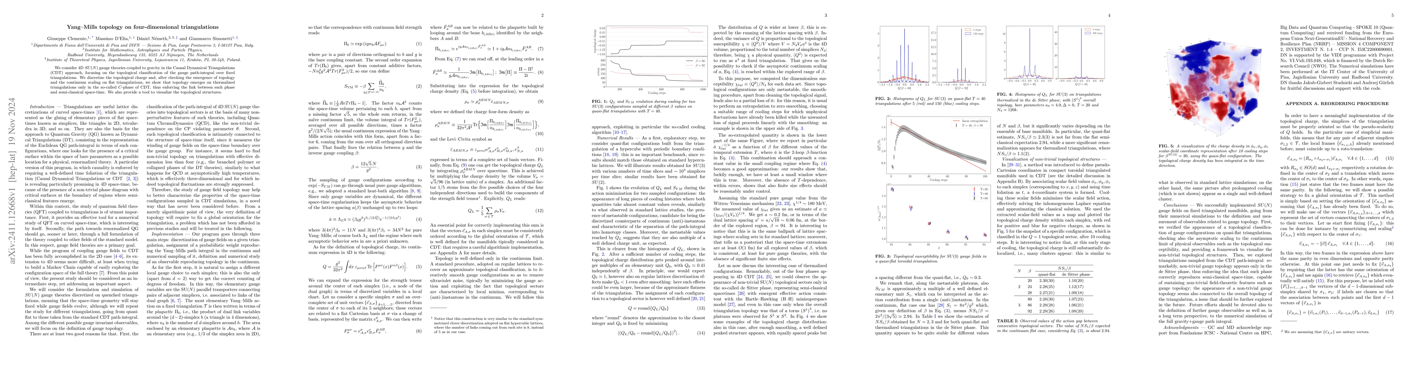Thumbnail for Yang--Mills topology on four-dimensional triangulations