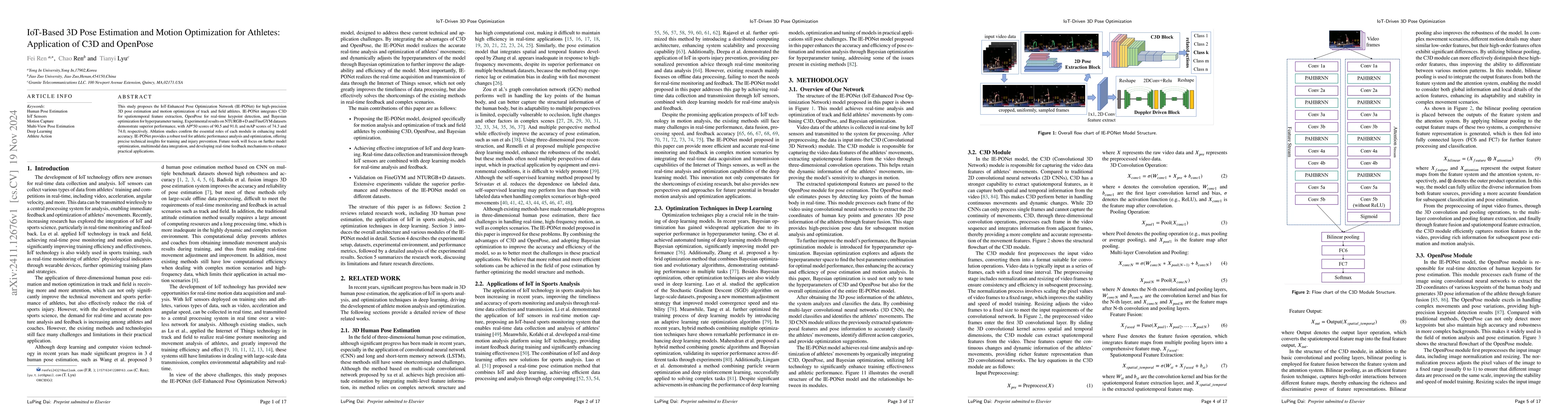 Thumbnail for IoT-Based 3D Pose Estimation and Motion Optimization for Athletes:
  Application of C3D and OpenPose