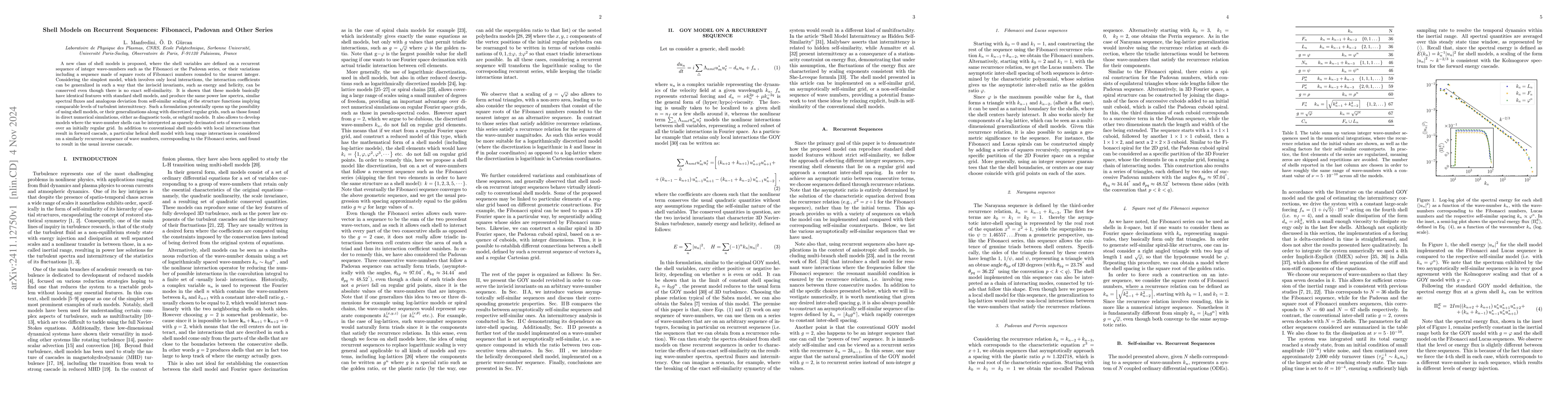Thumbnail for Shell Models on Recurrent Sequences: Fibonacci, Padovan and Other Series