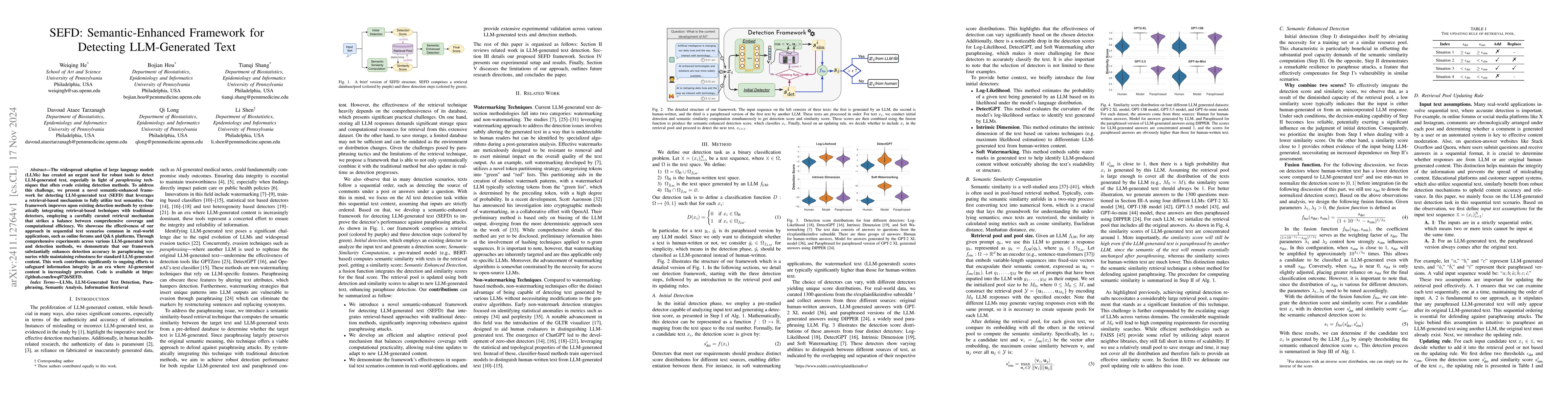 Thumbnail for SEFD: Semantic-Enhanced Framework for Detecting LLM-Generated Text
