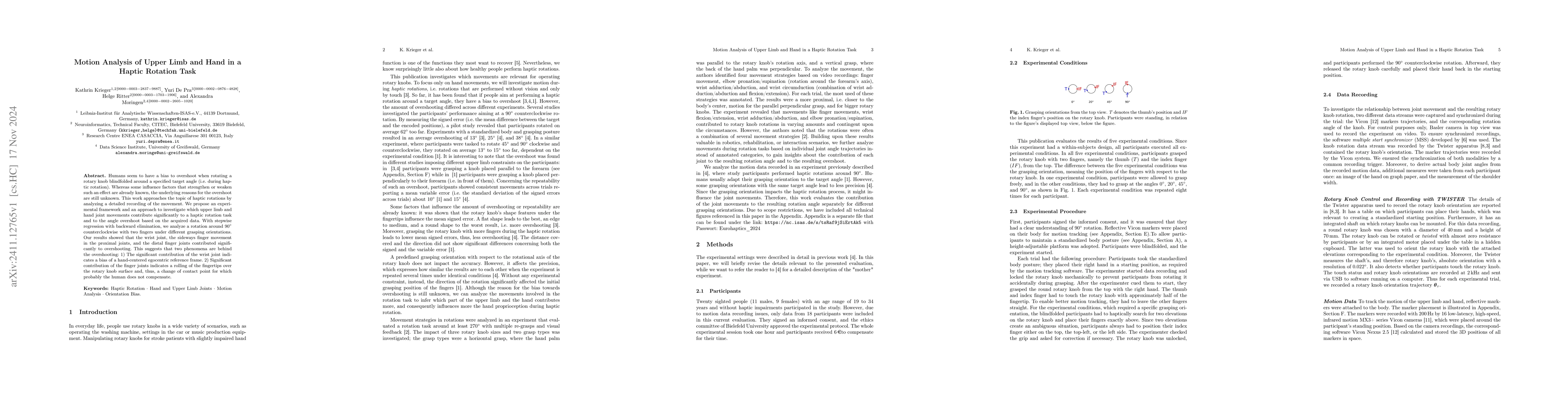 Thumbnail for Motion Analysis of Upper Limb and Hand in a Haptic Rotation Task