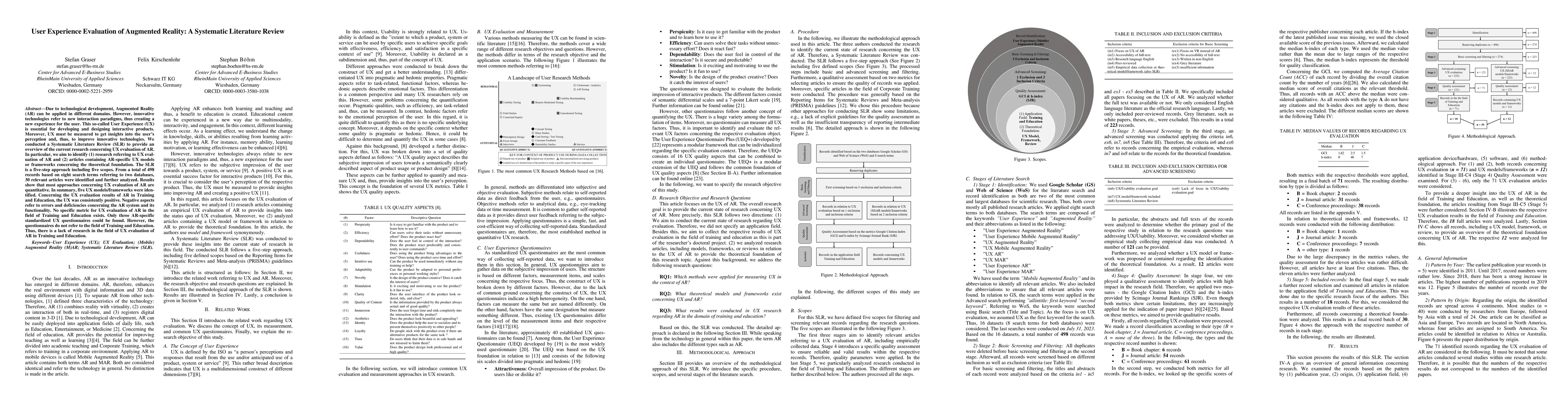 Thumbnail for User Experience Evaluation of Augmented Reality: A Systematic Literature
  Review
