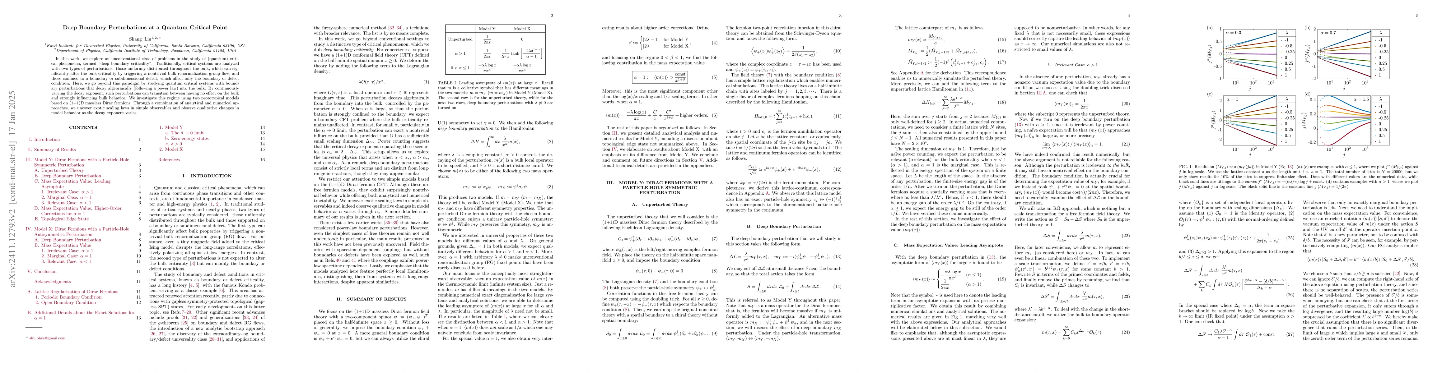 Thumbnail for Deep Boundary Perturbations at a Quantum Critical Point