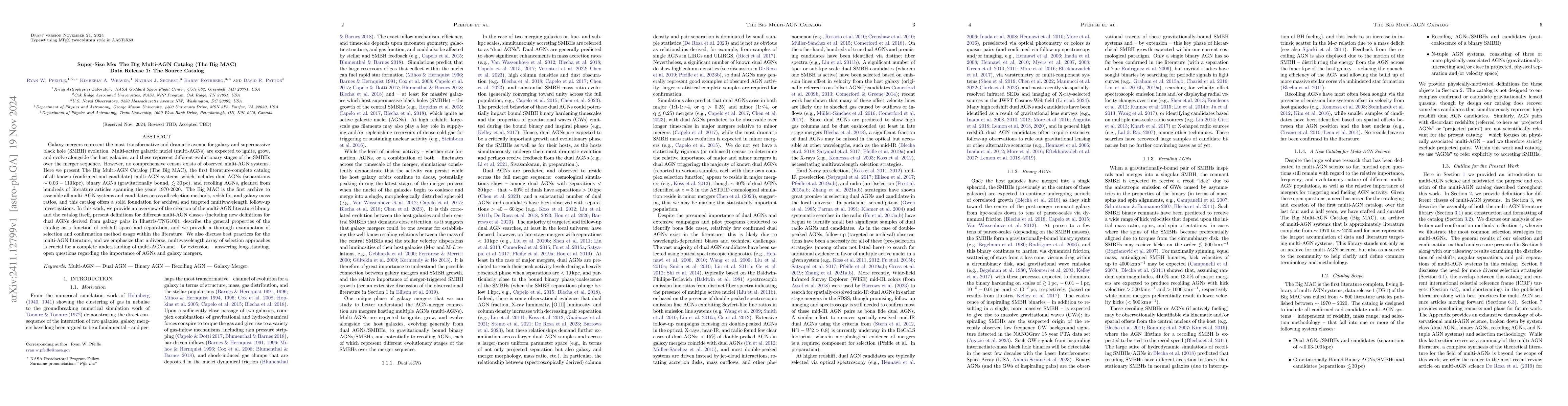 Thumbnail for Super-Size Me: The Big Multi-AGN Catalog (The Big MAC), Data Release 1:
  The Source Catalog