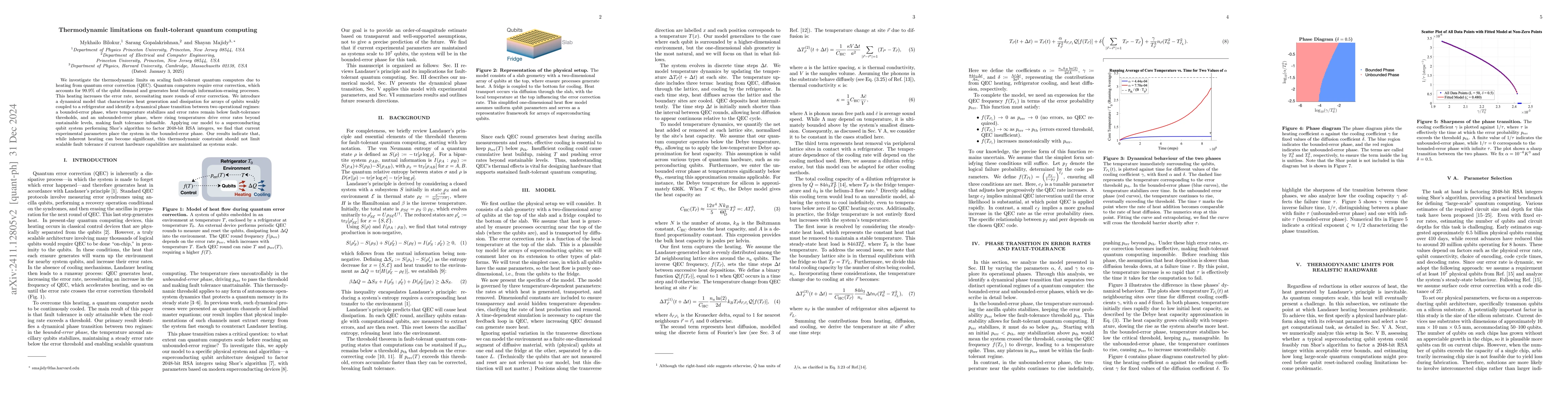 Thumbnail for Thermodynamic limitations on fault-tolerant quantum computing