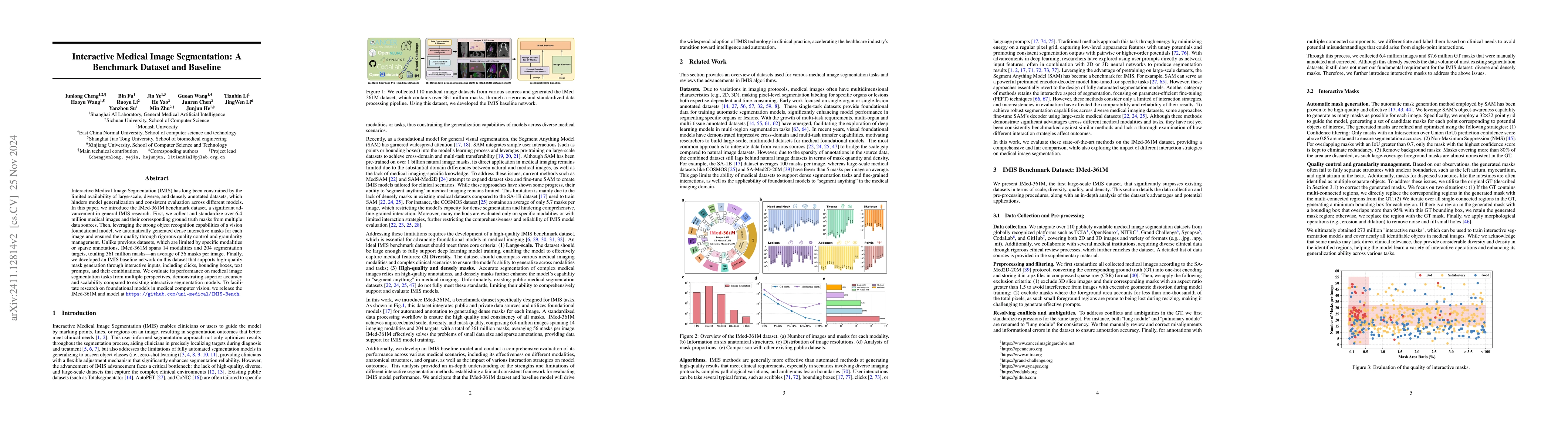 Thumbnail for Interactive Medical Image Segmentation: A Benchmark Dataset and Baseline