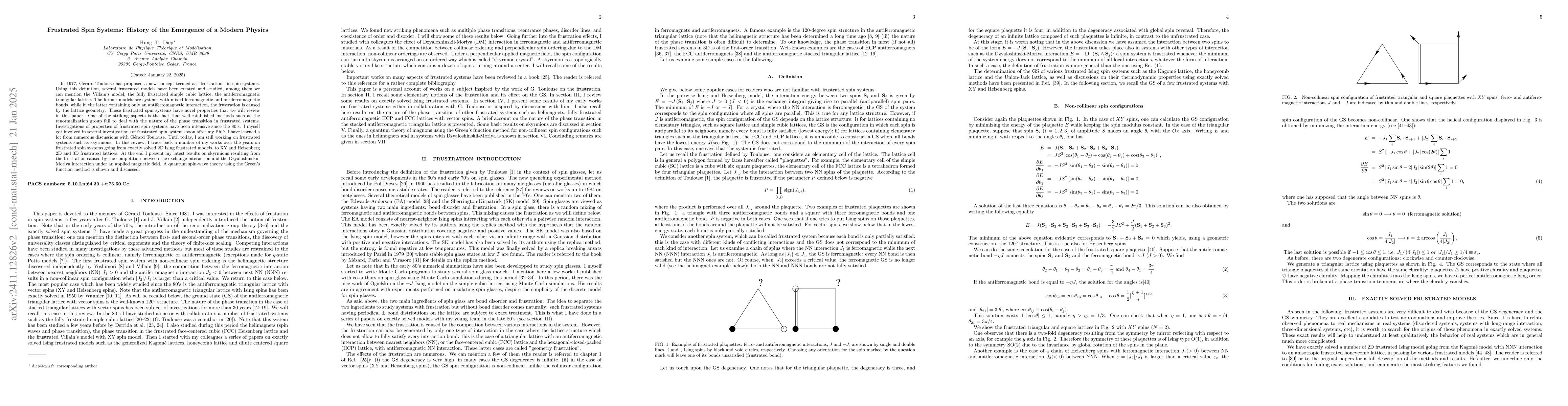 Thumbnail for Frustrated Spin Systems: History of the Emergence of a Modern Physics