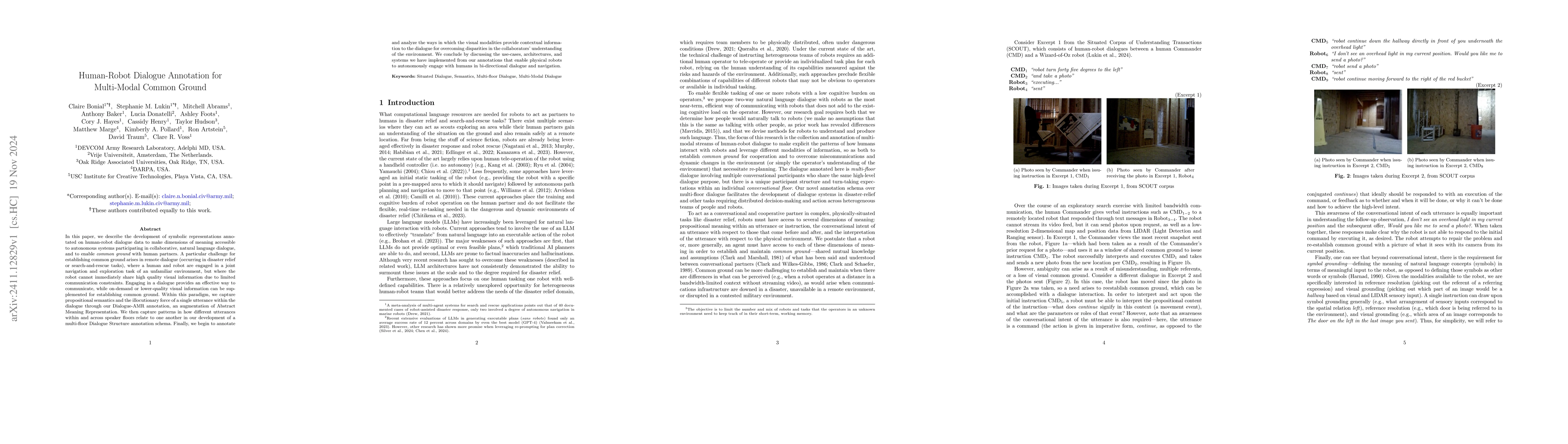 Thumbnail for Human-Robot Dialogue Annotation for Multi-Modal Common Ground