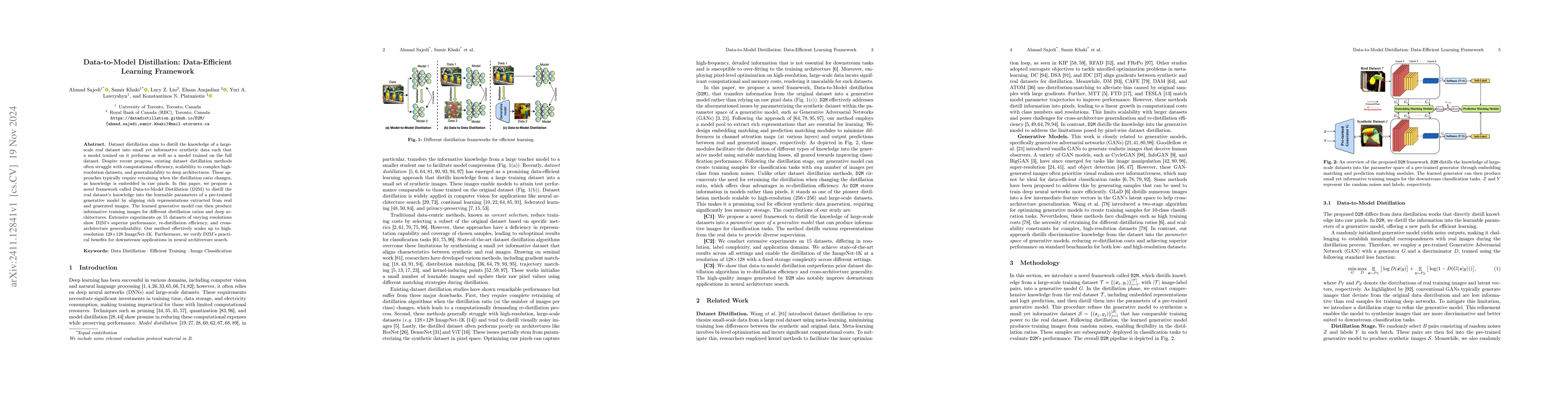 Thumbnail for Data-to-Model Distillation: Data-Efficient Learning Framework