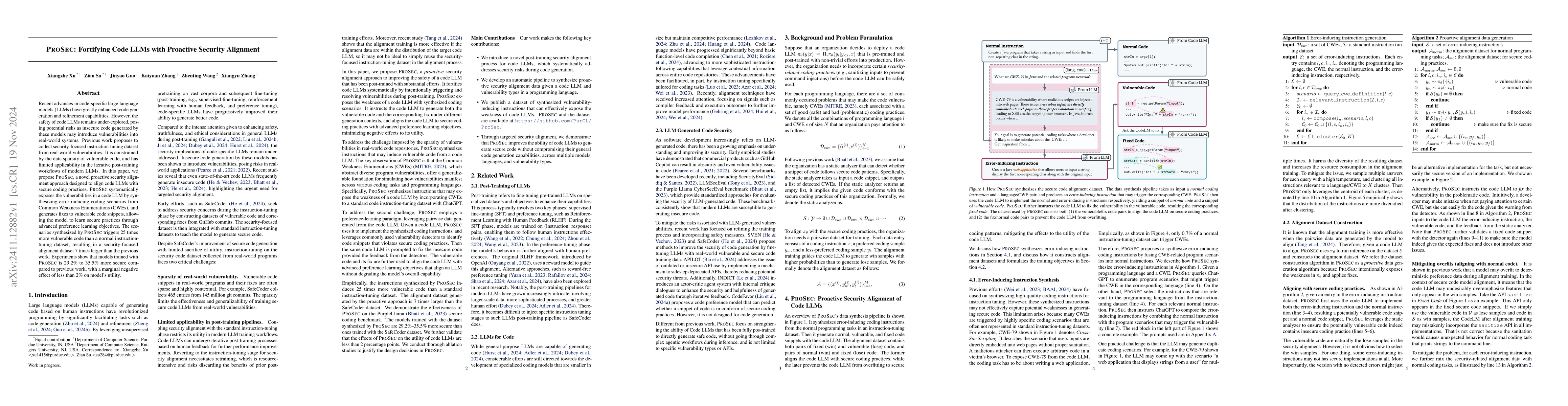 Thumbnail for ProSec: Fortifying Code LLMs with Proactive Security Alignment