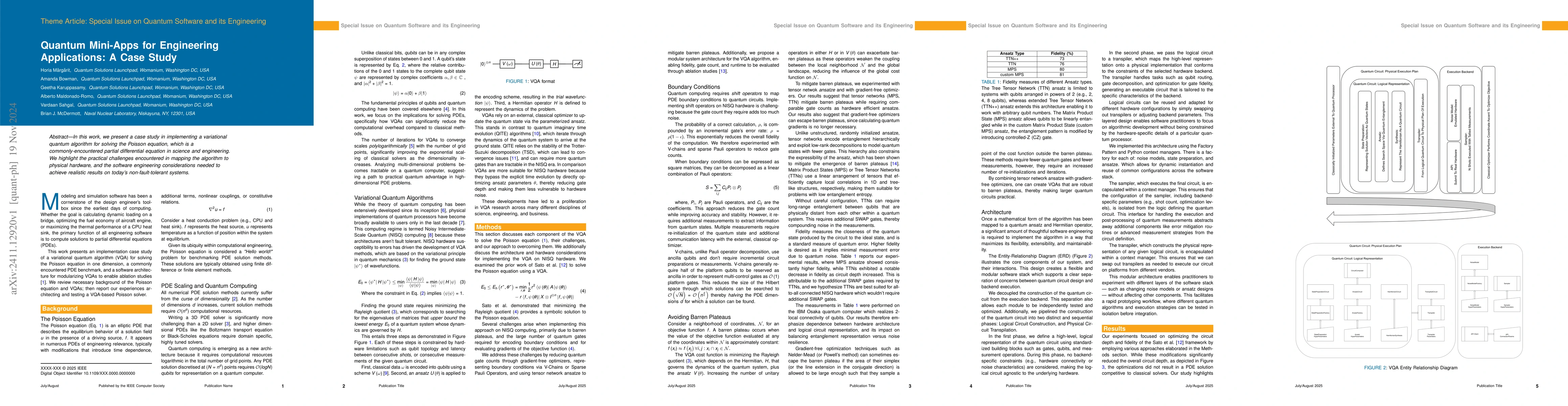 Thumbnail for Quantum Mini-Apps for Engineering Applications: A Case Study