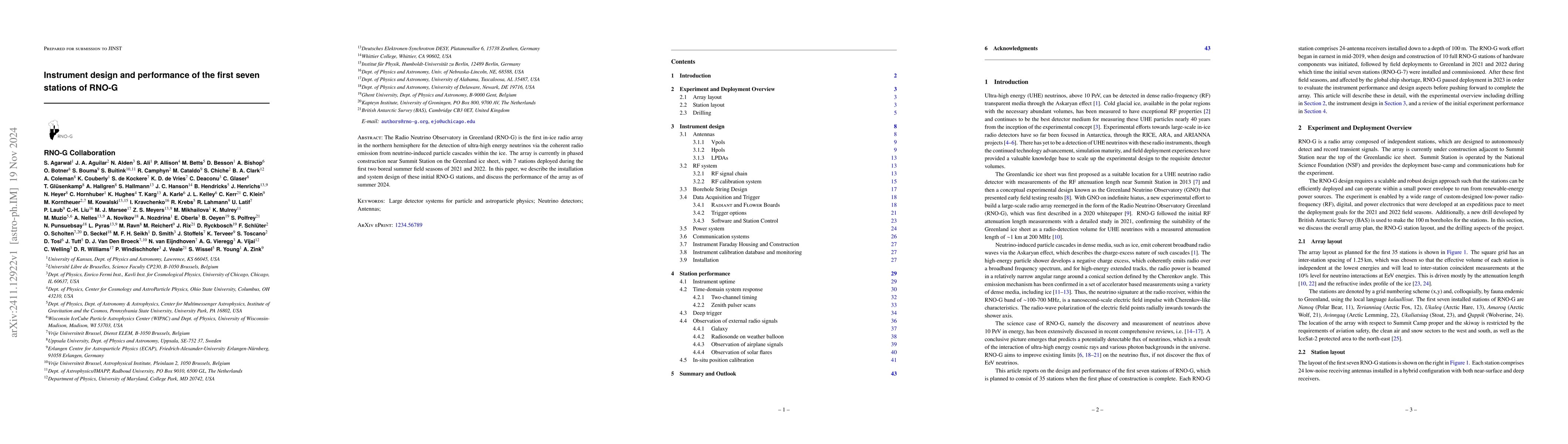 Thumbnail for Instrument design and performance of the first seven stations of RNO-G