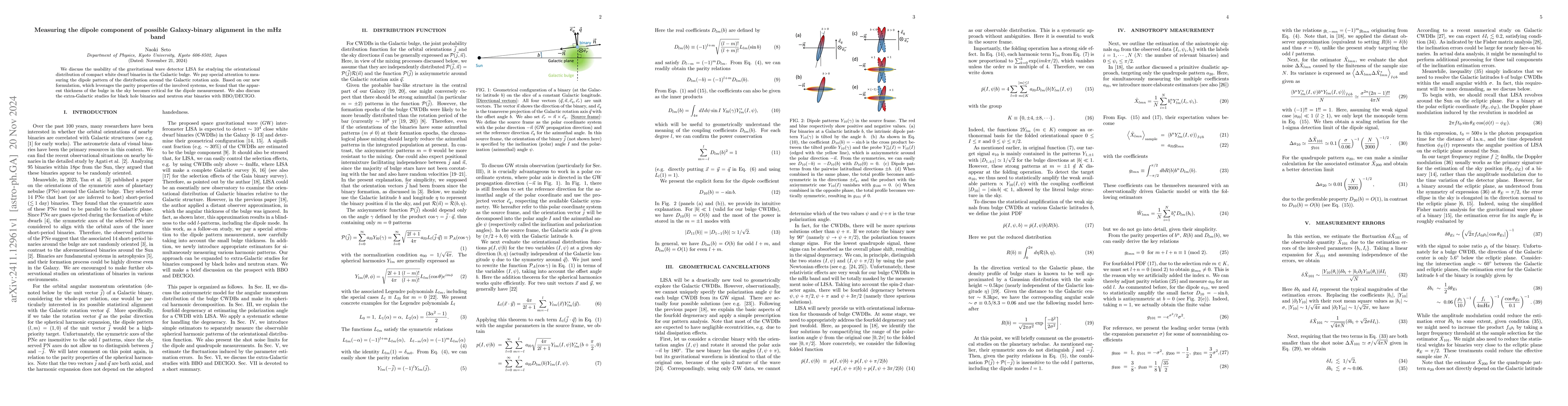 Thumbnail for Measuring the dipole component of possible Galaxy-binary alignment in
  the mHz band