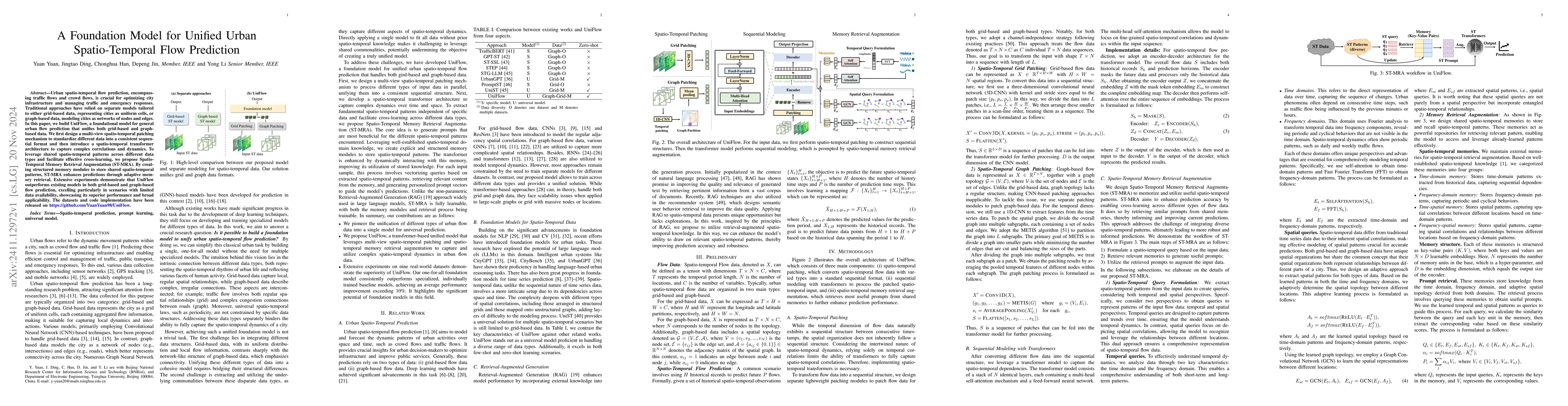 Thumbnail for A Foundation Model for Unified Urban Spatio-Temporal Flow Prediction