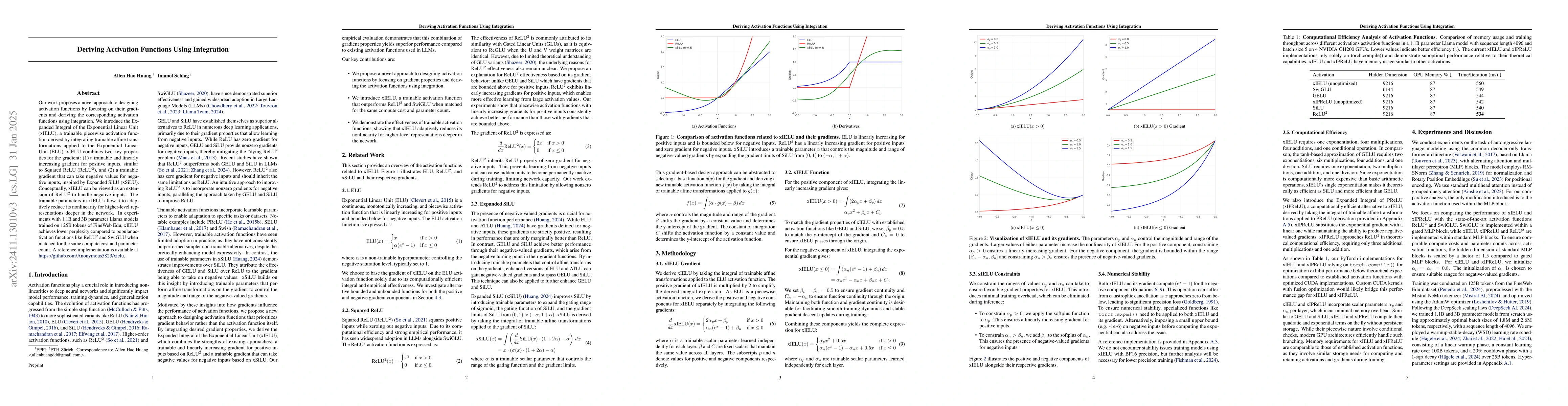 Thumbnail for Deriving Activation Functions via Integration
