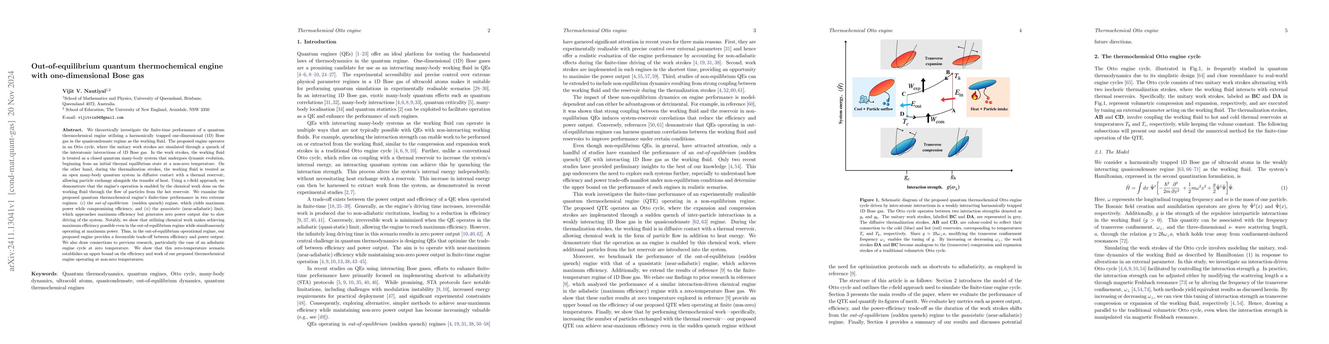 Thumbnail for Out-of-equilibrium quantum thermochemical engine with one-dimensional
  Bose gas