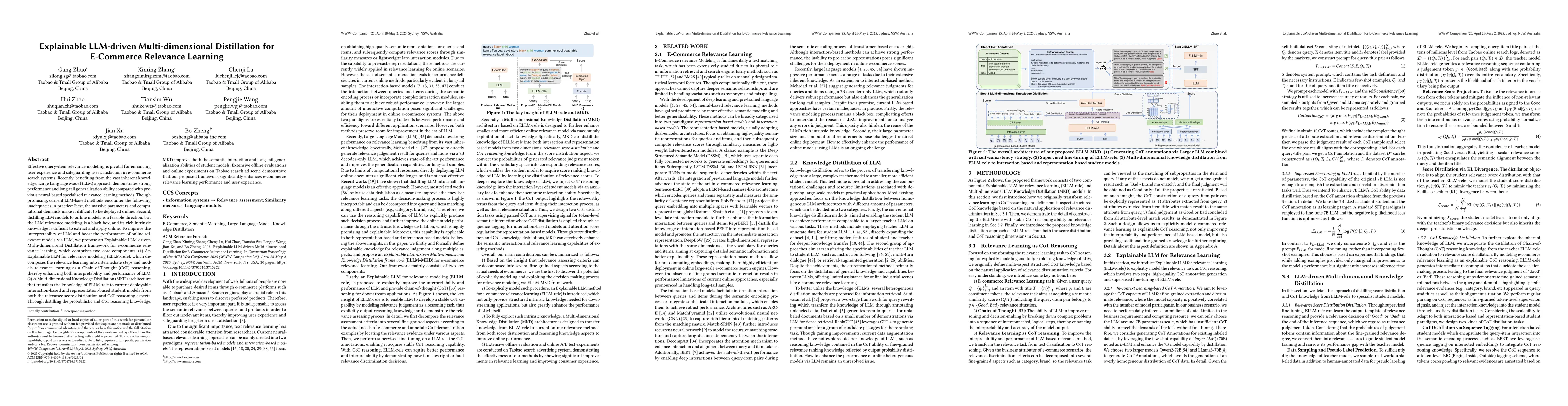 Thumbnail for Explainable LLM-driven Multi-dimensional Distillation for E-Commerce
  Relevance Learning