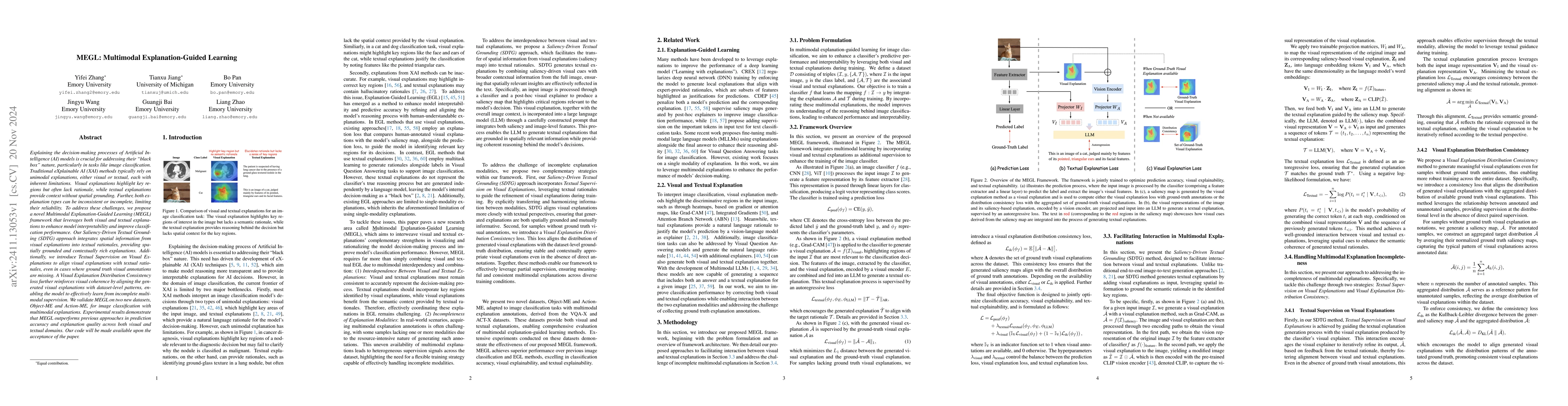 Thumbnail for MEGL: Multimodal Explanation-Guided Learning