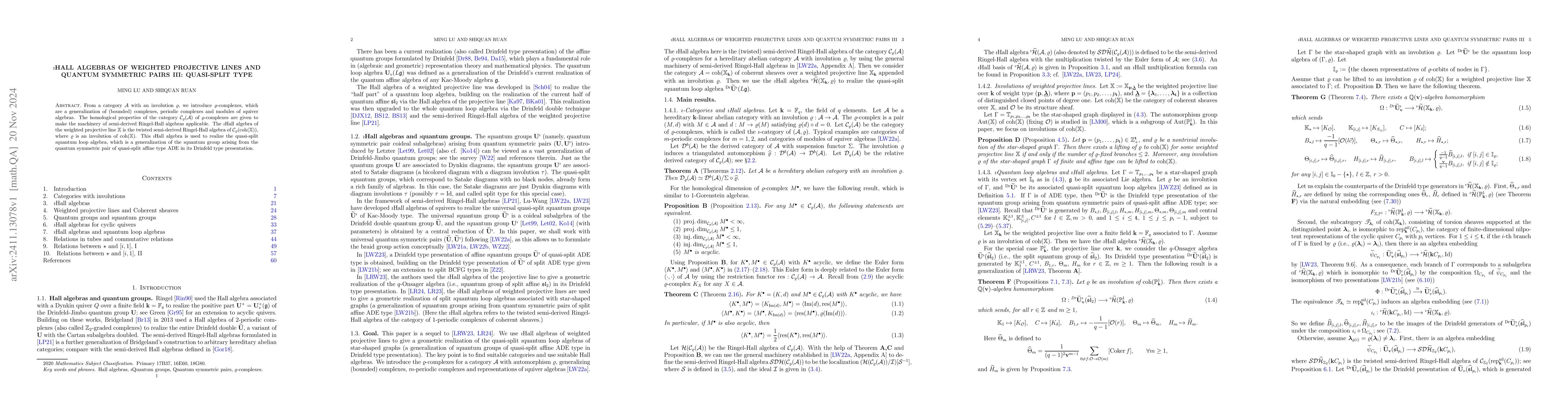 Thumbnail for $\imath$Hall algebras of weighted projective lines and quantum symmetric
  pairs III: quasi-split type