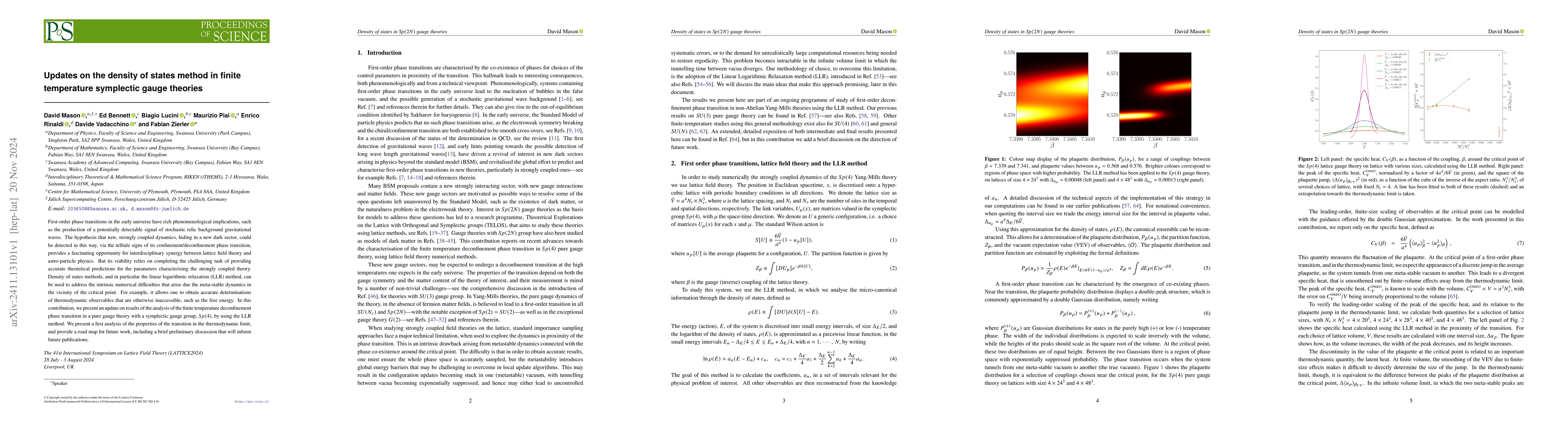 Thumbnail for Updates on the density of states method in finite temperature symplectic
  gauge theories