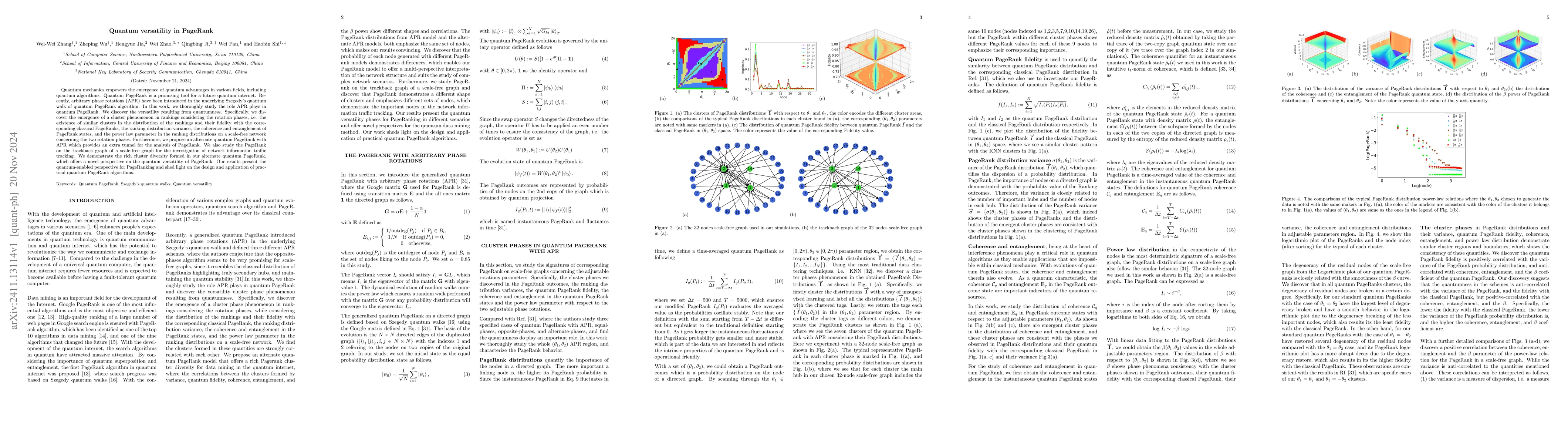 Thumbnail for Quantum versatility in PageRank