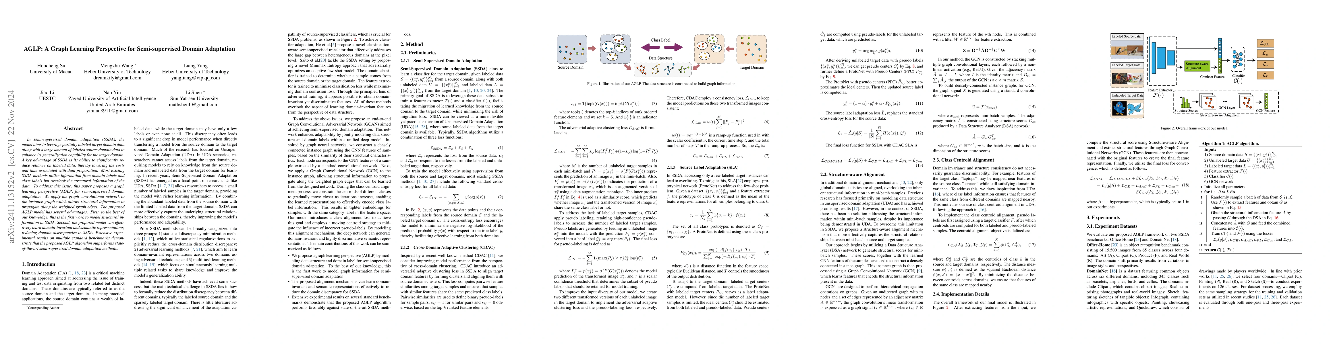 Thumbnail for AGLP: A Graph Learning Perspective for Semi-supervised Domain Adaptation