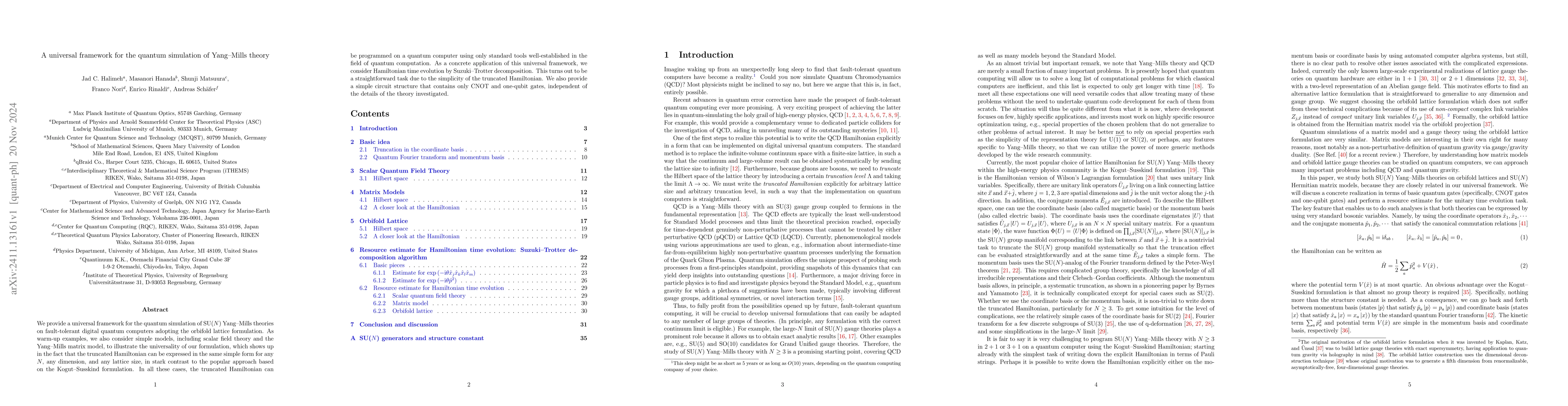 Thumbnail for A universal framework for the quantum simulation of Yang-Mills theory