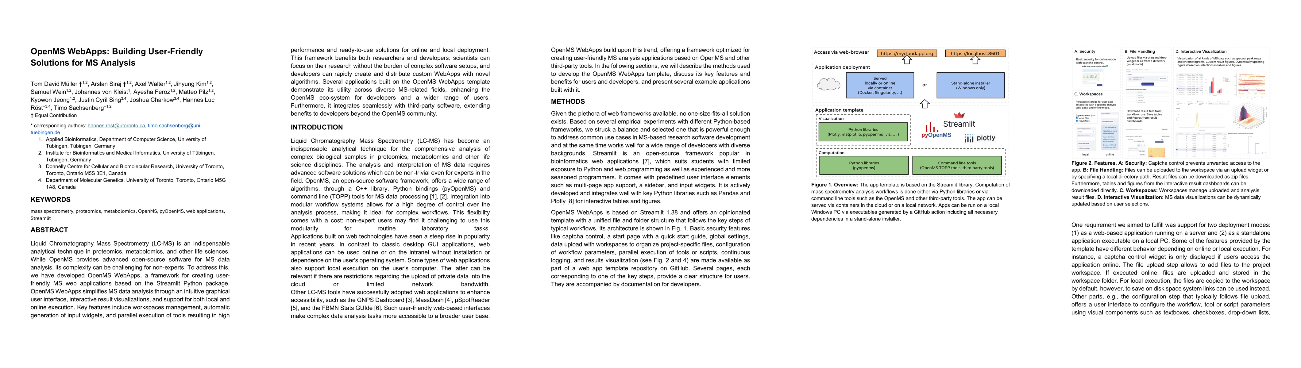 Thumbnail for OpenMS WebApps: Building User-Friendly Solutions for MS Analysis