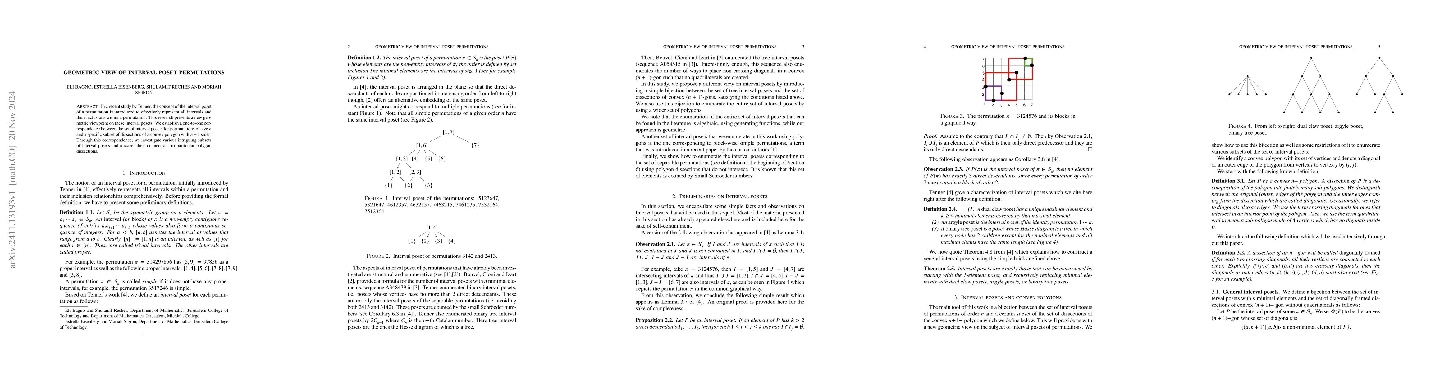 Thumbnail for Geometric view of interval poset permutations
