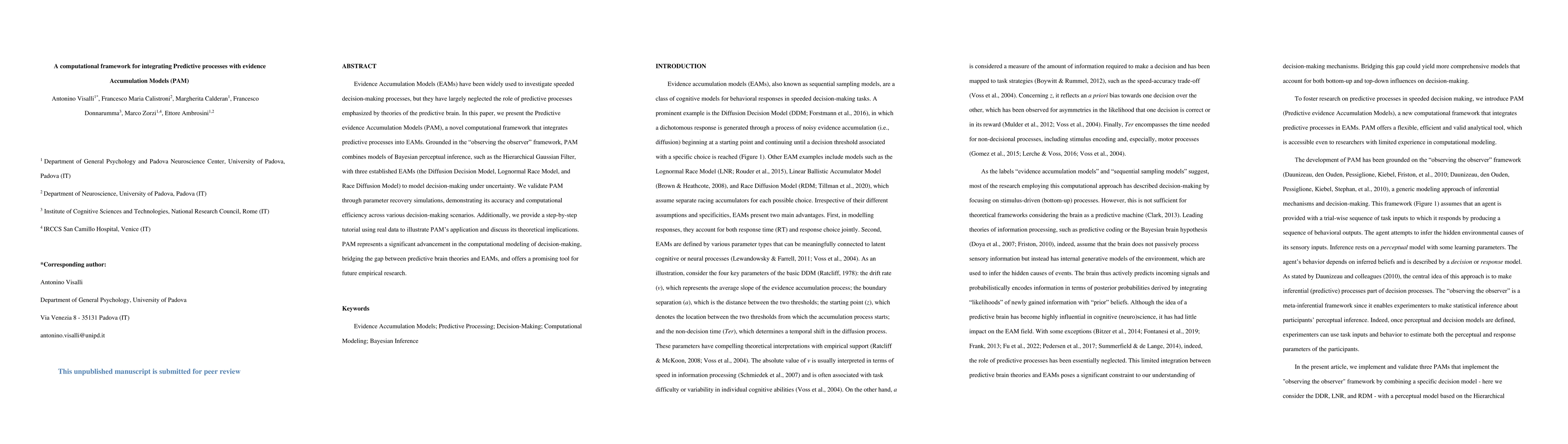 Thumbnail for A computational framework for integrating Predictive processes with
  evidence Accumulation Models (PAM)