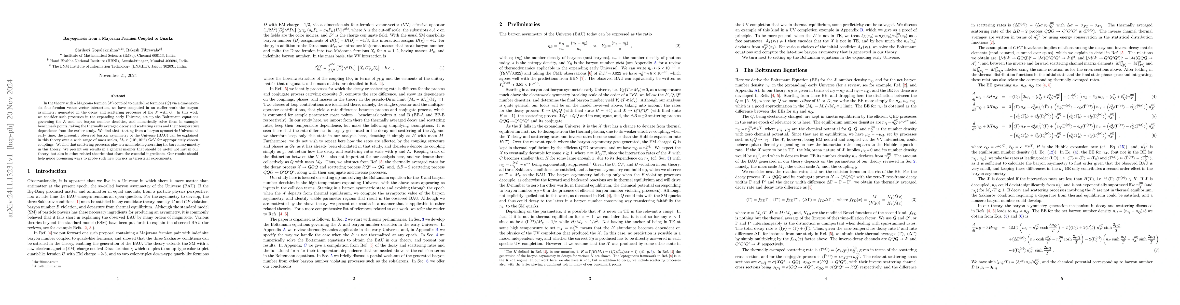 Thumbnail for Baryogenesis from a Majorana Fermion Coupled to Quarks