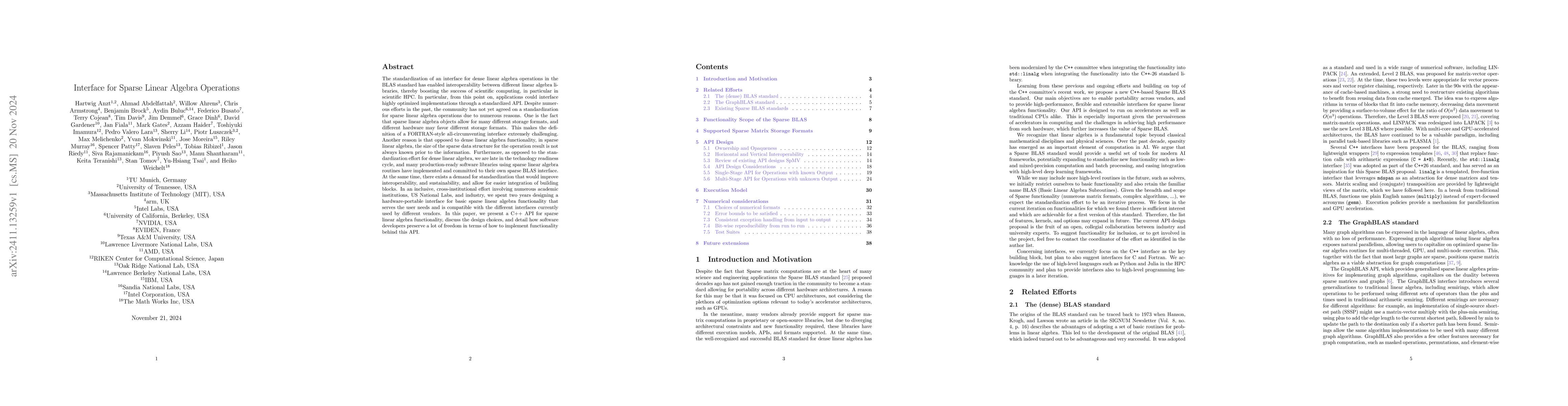 Thumbnail for Interface for Sparse Linear Algebra Operations