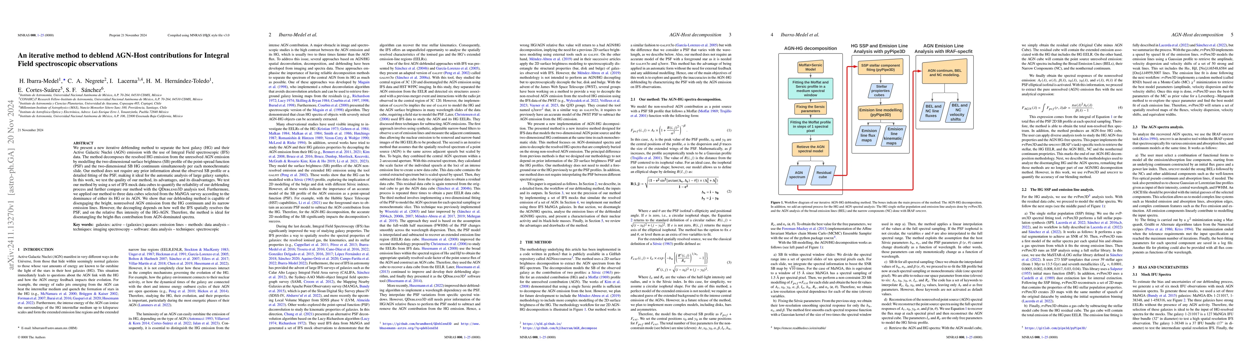 Thumbnail for An iterative method to deblend AGN-Host contributions for Integral Field
  spectroscopic observations