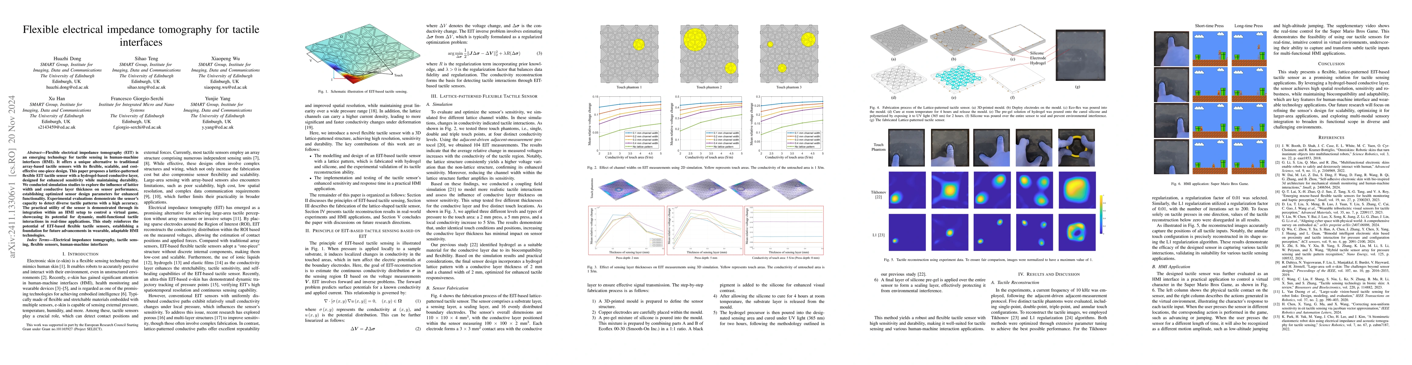 Thumbnail for Flexible electrical impedance tomography for tactile interfaces