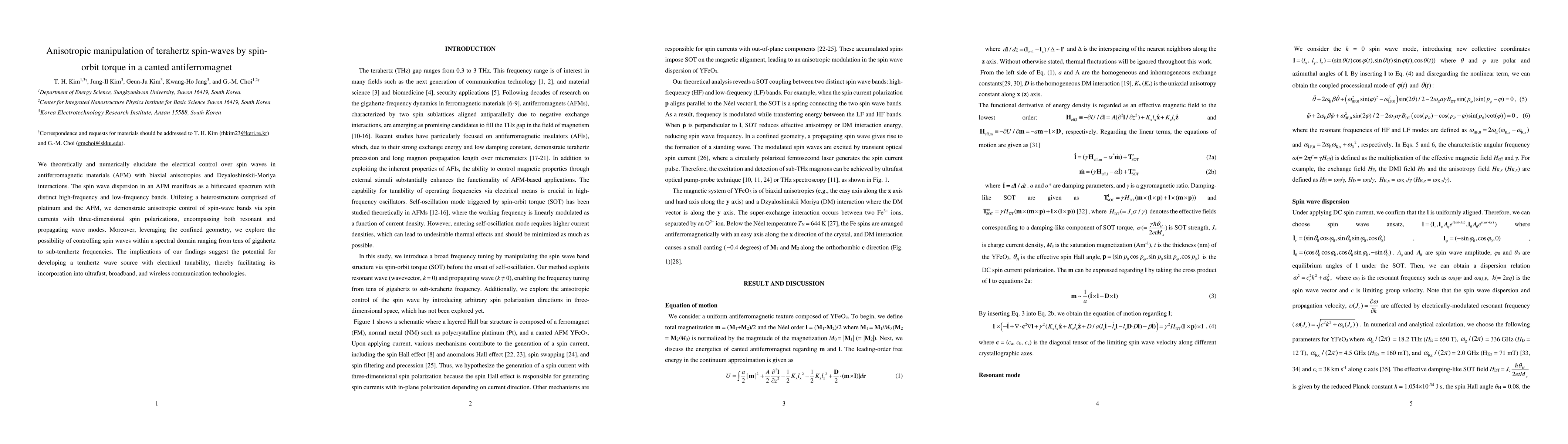 Thumbnail for Anisotropic manipulation of terahertz spin-waves by spin-orbit torque in
  a canted antiferromagnet