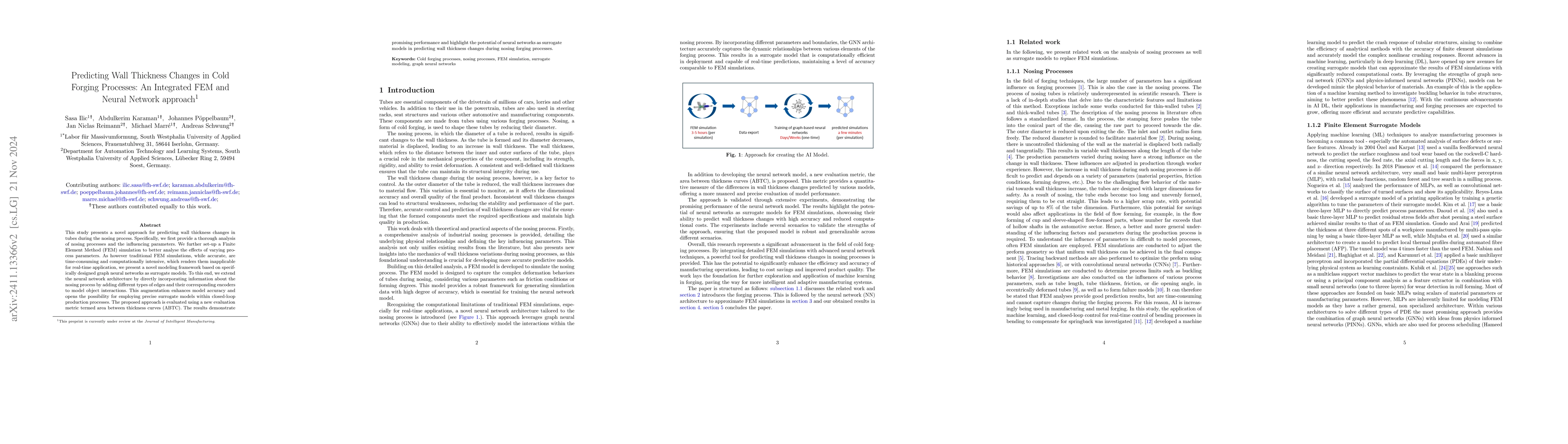 Thumbnail for Predicting Wall Thickness Changes in Cold Forging Processes: An
  Integrated FEM and Neural Network approach